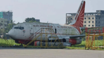 Air India missing Boeing 737 abandoned at Kolkata Airport tarmac
